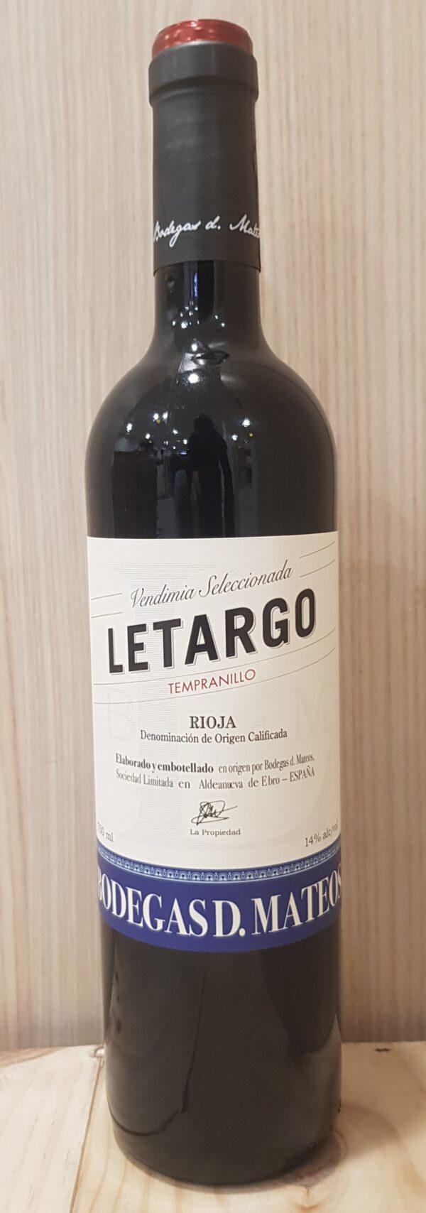 Rioja rouge Letargo