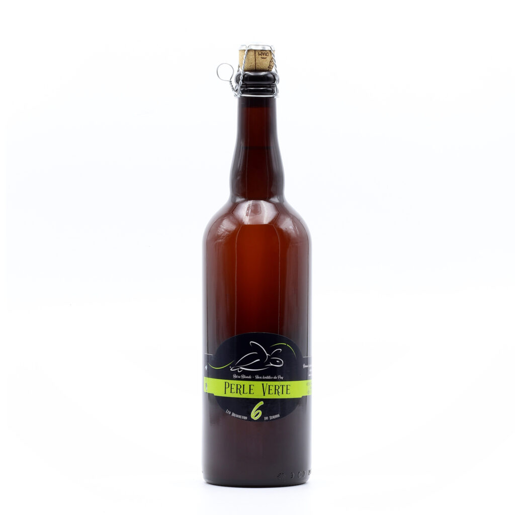 Perle Verte Brasserie du Sornin blonde aux lentilles