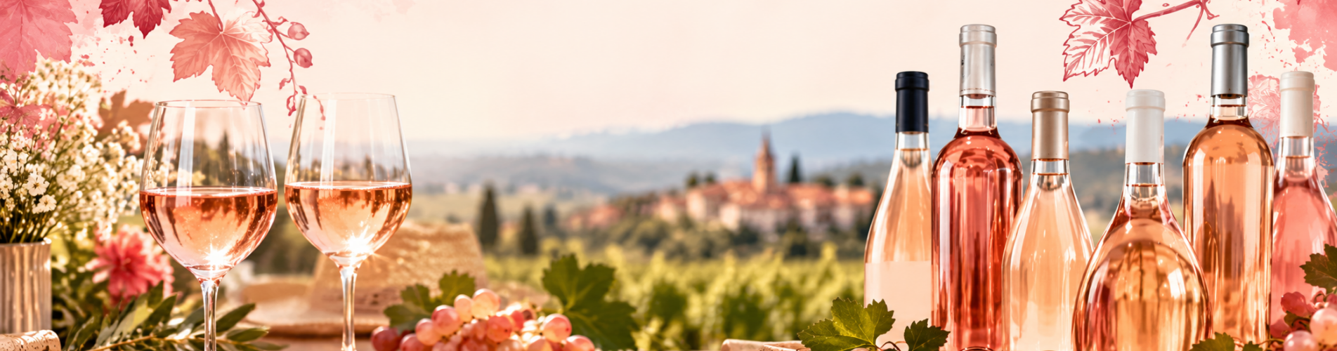 Élégance rosée au cœur des vignes